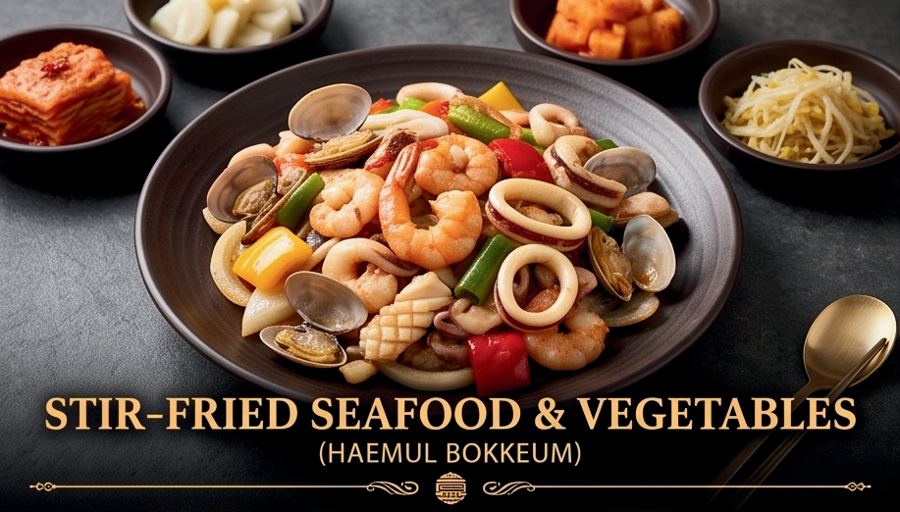 Stir-fried Seafood & Vegetables